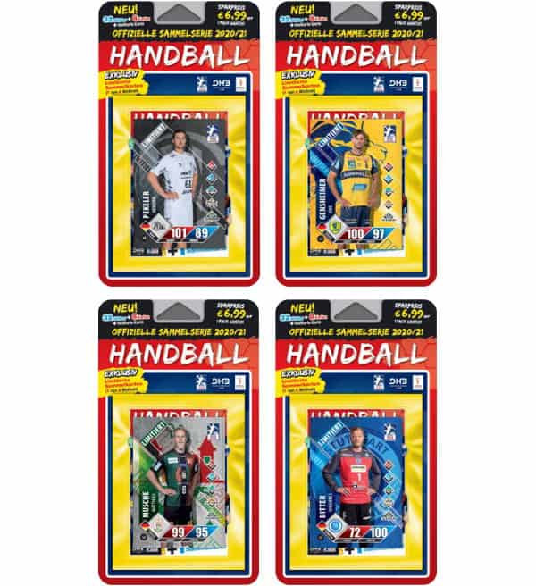 Handball Bundesliga 2020/21 Cromos + Cards Las 4 Blister, Stickerpoint