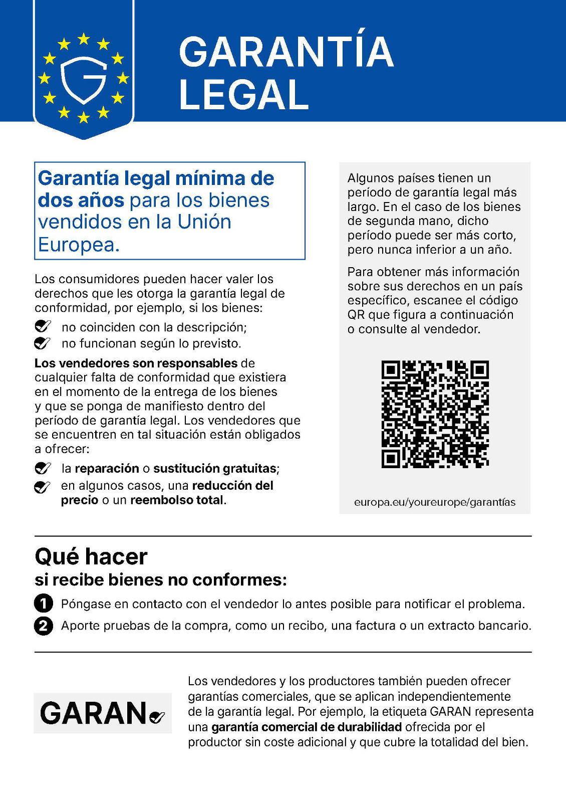 Legal Guarantee
