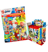 Lego Avengers Series 1 Trading Cards - Starterpack + caja de 36 sobres