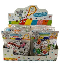 Pegatinas de aprendizaje de caucho esponjoso -Expositor con 18 piezas