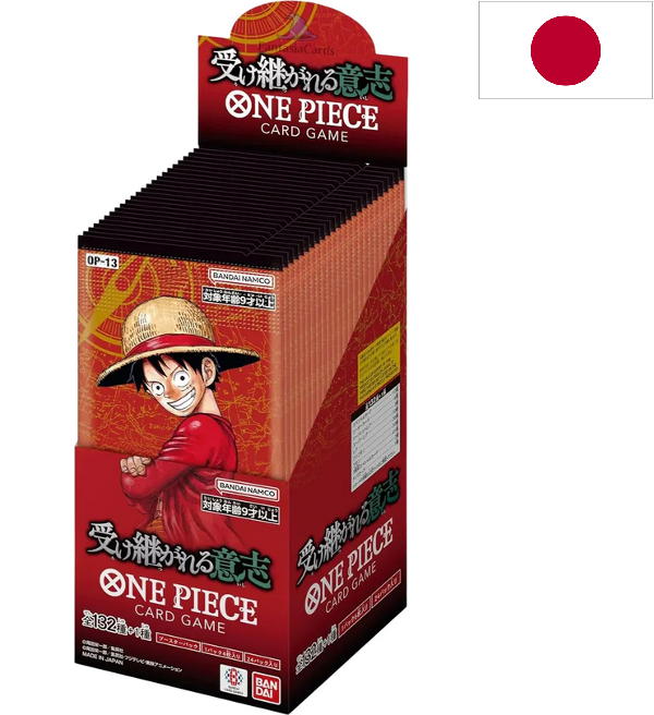 ONE PIECE CARD GAME OP-13 24パック~1box分 One Piece Card Game - Carrying On His Will OP-13 - Caja de 24