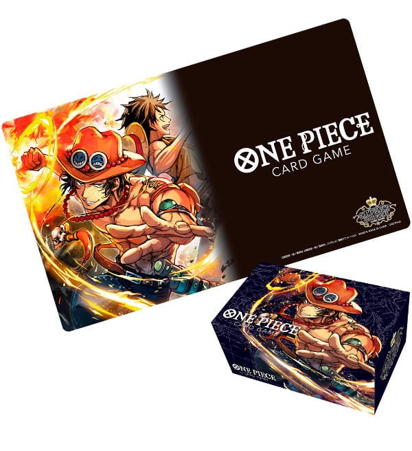 ONE PIECE PORTGAS・D・ACE プレミアムボックス One Piece Card Game - Playmat and Storage Box Set - Portgas D Ace