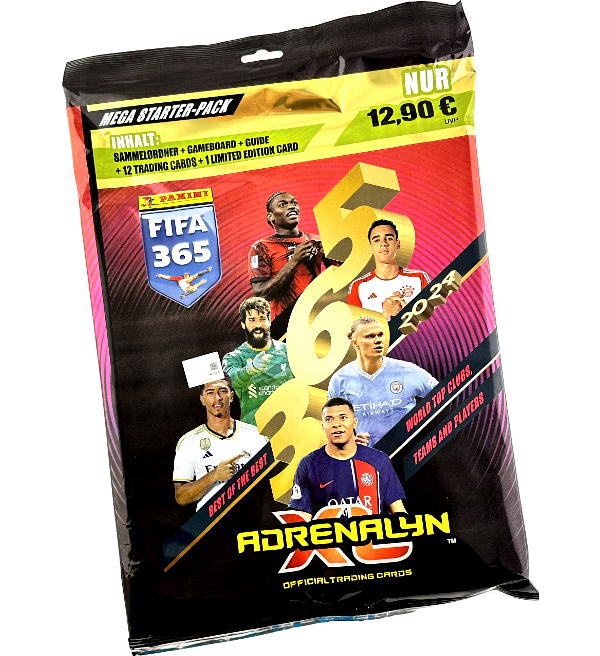 Panini FIFA 365 2024 Adrenalyn XL - Starter Pack (12 Cards + 1 LE Card),  Stickerpoint