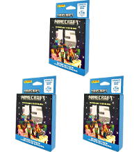 Panini Minecraft Celebration (2024) cromos - 3 x Eco-Blister (=27 sobres + 6 Block Cards)