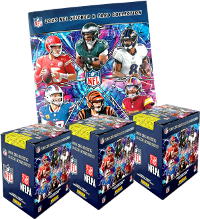 Panini NFL 2025 Cromos & Cards - Álbum + 3 Cajas (=150 sobres)