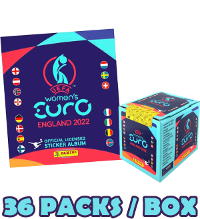 Panini Women's Euro 2022 Cromos - Álbum + 1 Caja de 36 sobres