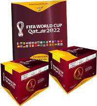 Panini World Cup 2022 Cromos - Álbum + 2 Cajas (=100 Sobres) - Versión 638