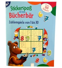 Stickerspaß mit dem Bücherbär - Zahlenspiele von 1 bis 10