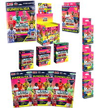 Topps Match Attax 2022/23 Bundle – Starter + Exklusive Aufbewahrungshüllen + Seltene Nationalspieler-Karte