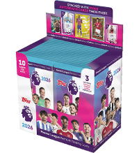 Topps Premier League 2026 Debut Edition Trading Cards - Caja de 28 sobres